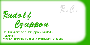 rudolf czuppon business card